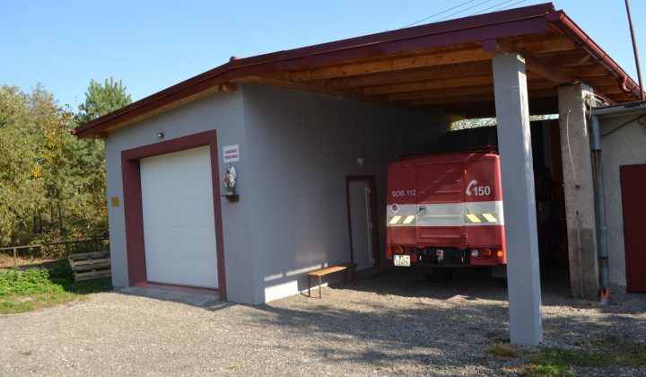 1. fotografia fotogalérie Novostavba budovy hasičskej garáže