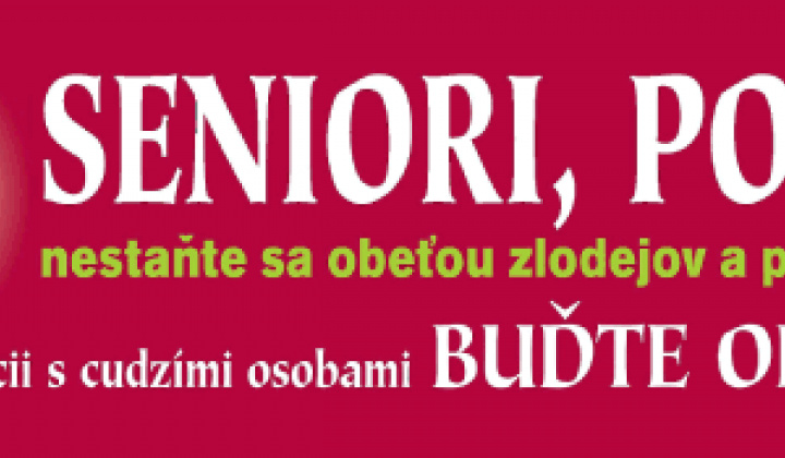 Fotka - Seniori POZOR!!