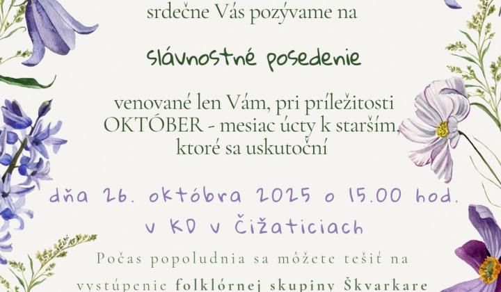 Fotka - Október - mesiac úcty k starším